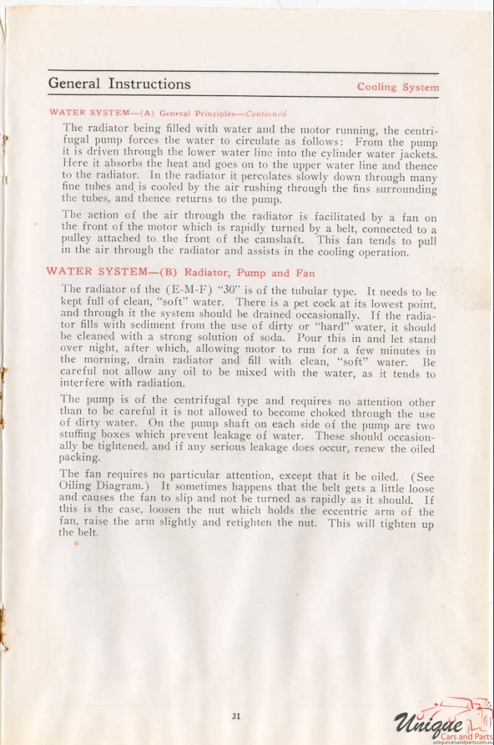 1912 Studebaker E-M-F 30 Operation Manual Page 54